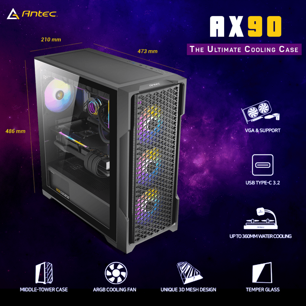 Game Stronger: Choosing The Right Pc Power Supply For Gamers 6 Antec ax90 gaming pc case