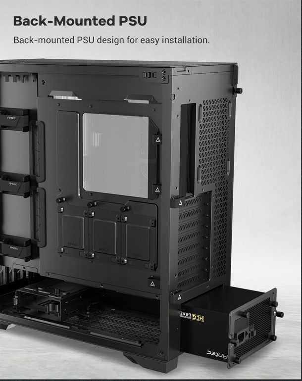 Antec Performance 1 Ft Video Revealed: High-Performance Full-Tower Gaming Pc Case 10 Antec india back mounted psu