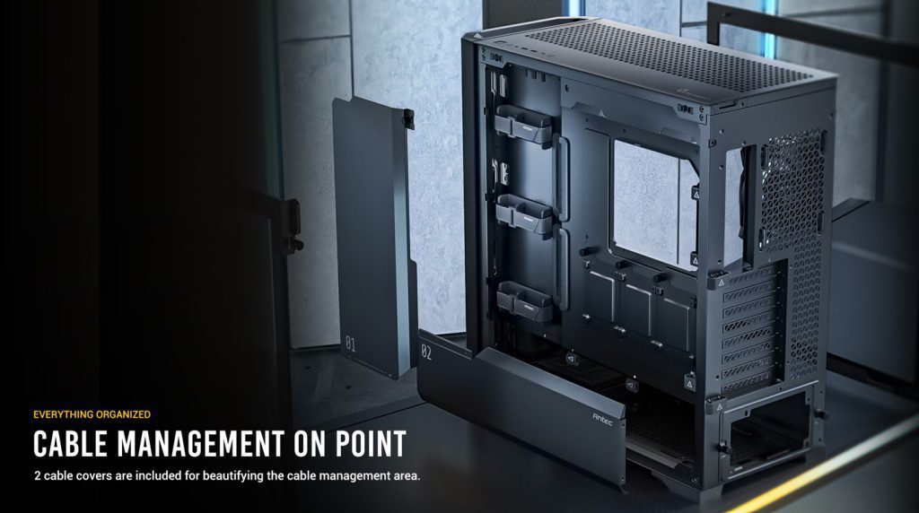 Antec Performance 1 Ft Video Revealed: High-Performance Full-Tower Gaming Pc Case 9 Antec india cable management 1024x572 1
