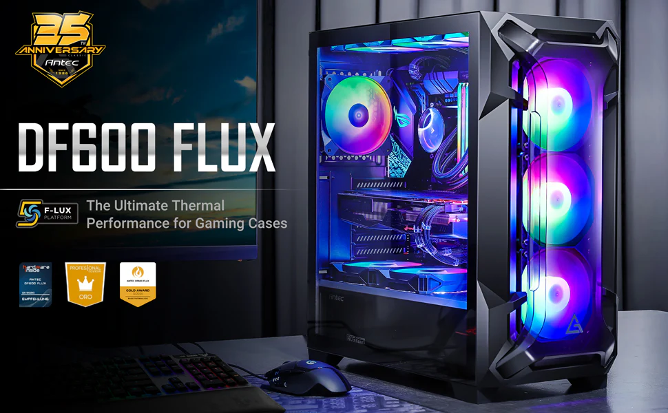 Antec Df600 Flux Mid Tower Case 2 Df600flux