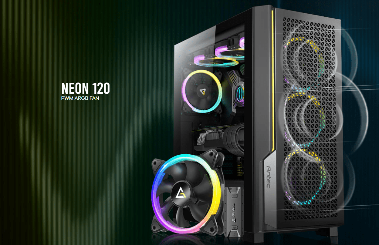 Antec Neon 120 Pwm Argb 3 In 1 Fan 2 Neon 120 pwm argb fan
