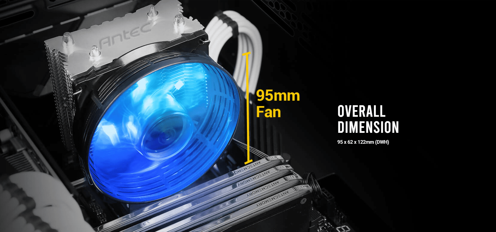 Antec A30 Pro 6 Overall dimension 95 x 62 x 122mm (dwh)