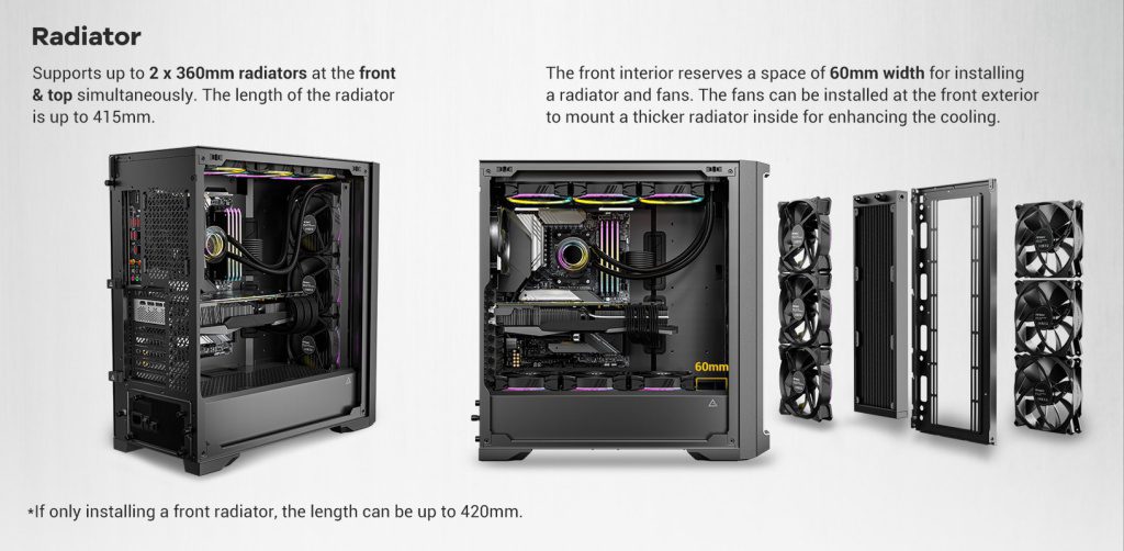 Antec Performance 1 Ft Video Revealed: High-Performance Full-Tower Gaming Pc Case 8 Antec india radiator 1024x502 1