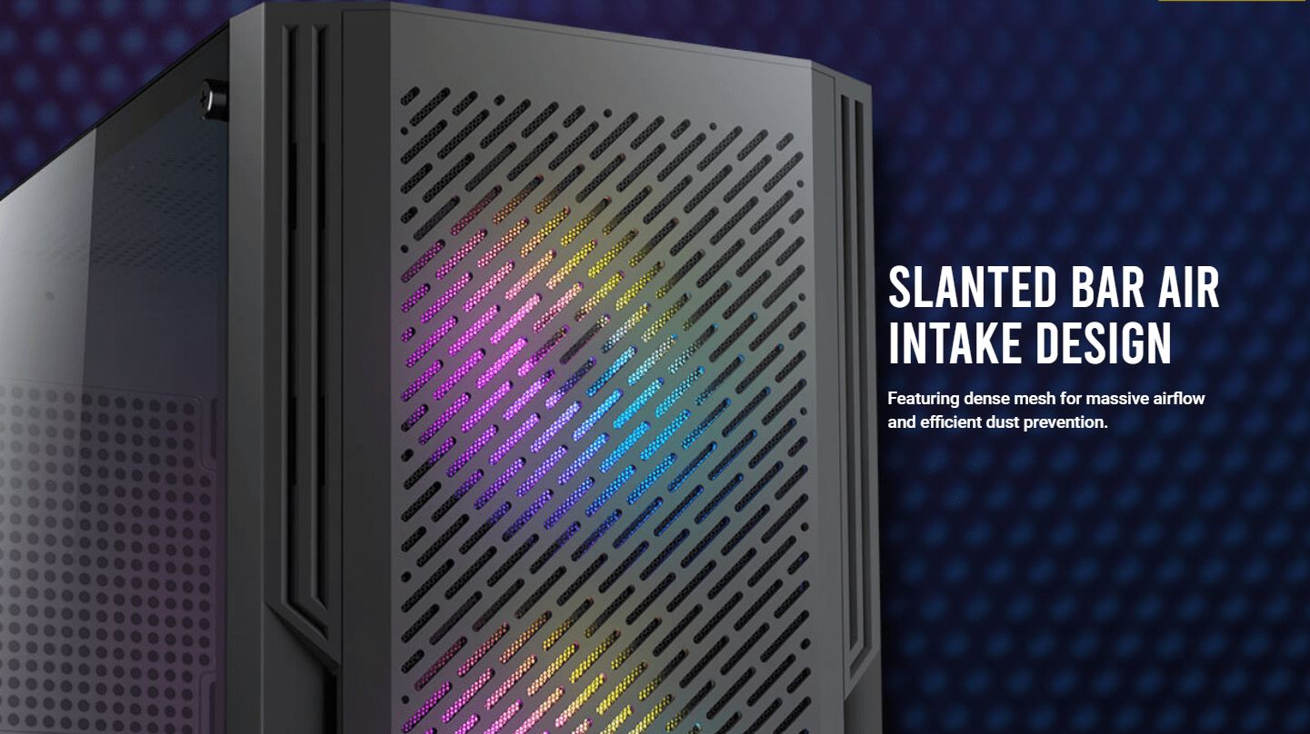 Antec Ax20 Case 4 Slanted bar air intake design