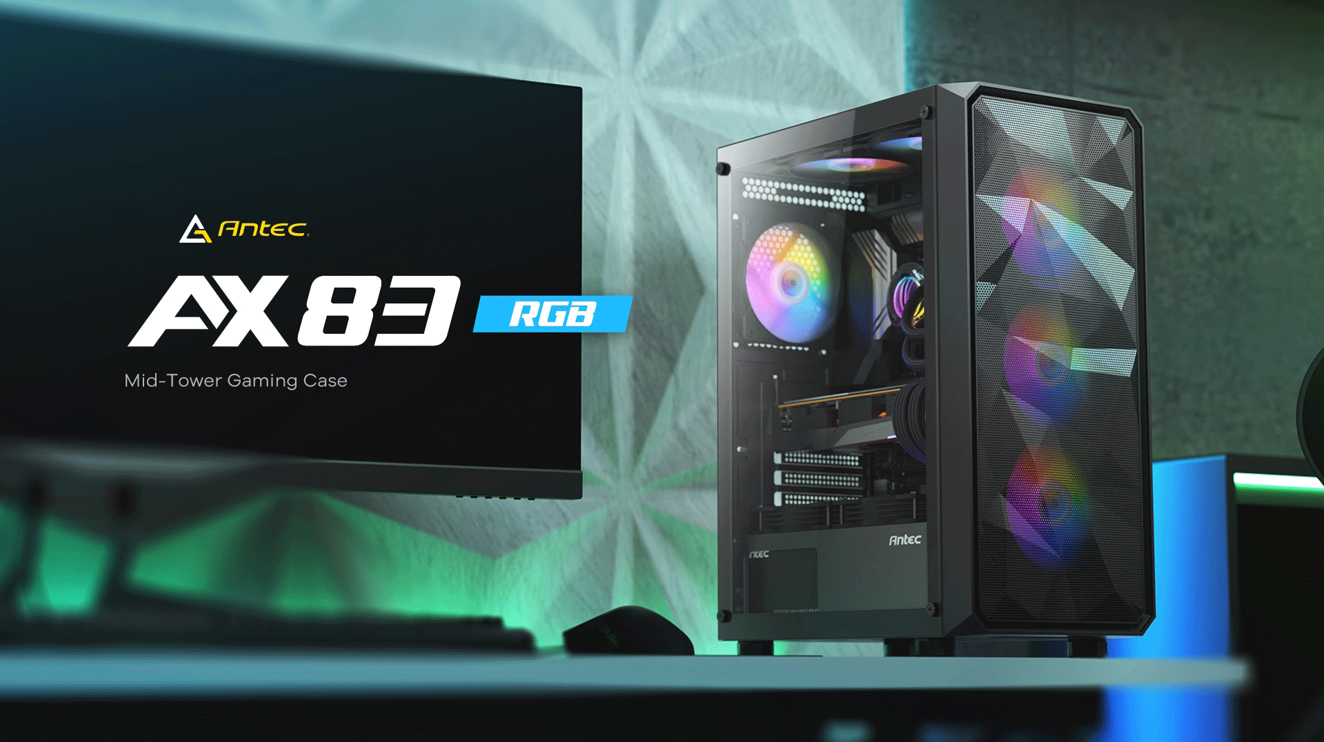 Antec Ax83 Rgb Case 2 Ax83 rgb elite mid-tower gaming case