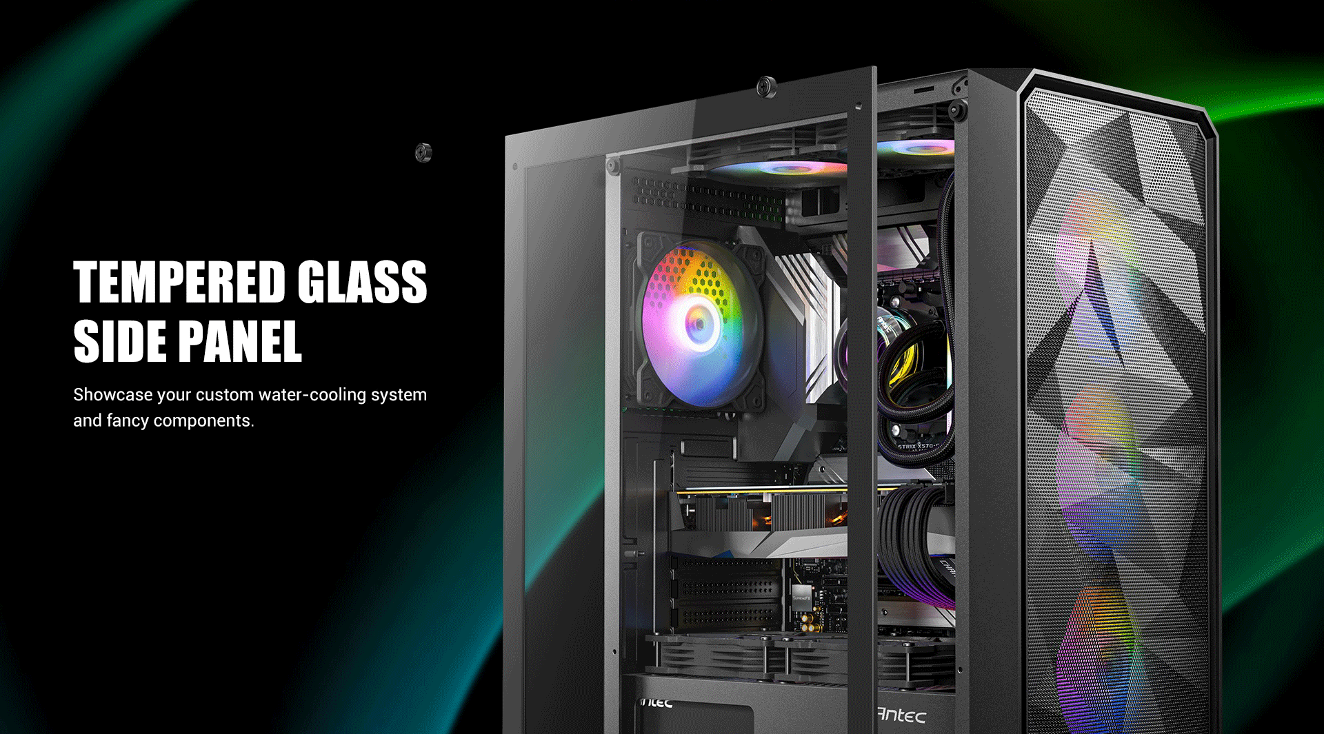 Antec Ax83 Rgb Case 9 Tempered glass side panel