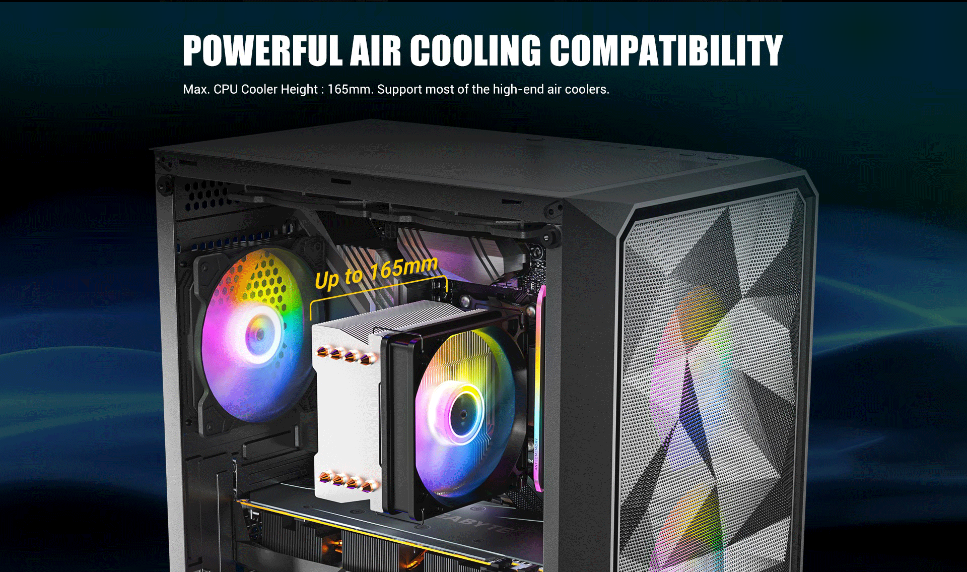 Antec Ax83 Rgb Case 12 Powerful air cooling compatibility