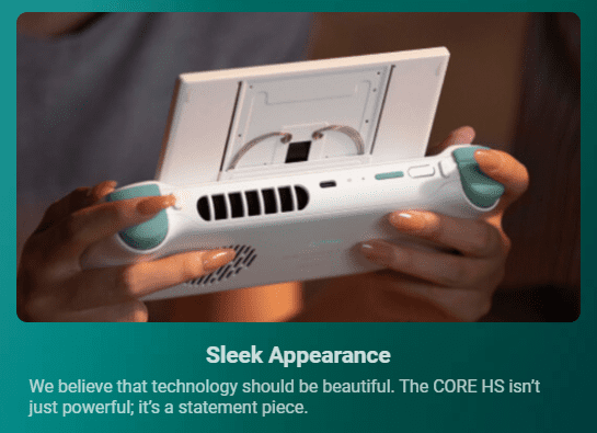 Antec Core Hs: A Powerful Handheld Gaming Pc 3 Sleek and refined