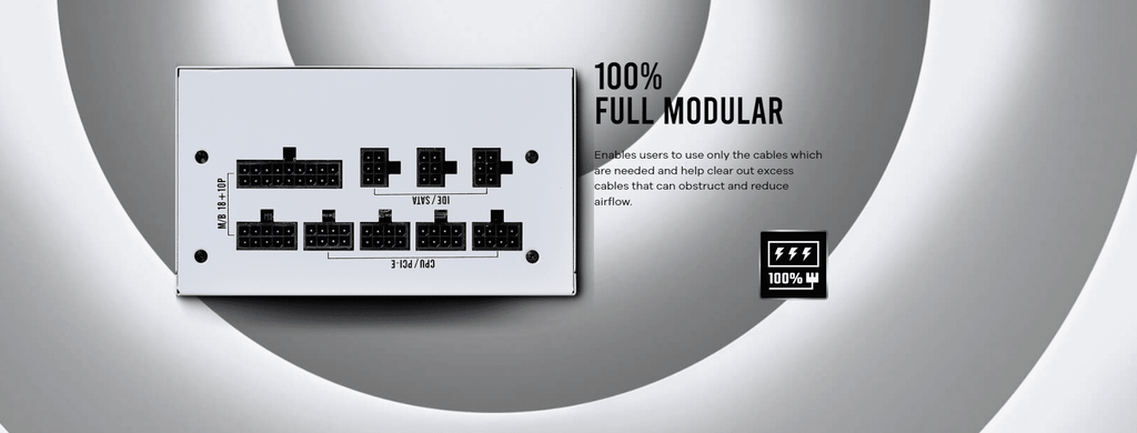 Antec NE850G Modular White Power Supply (PSU)