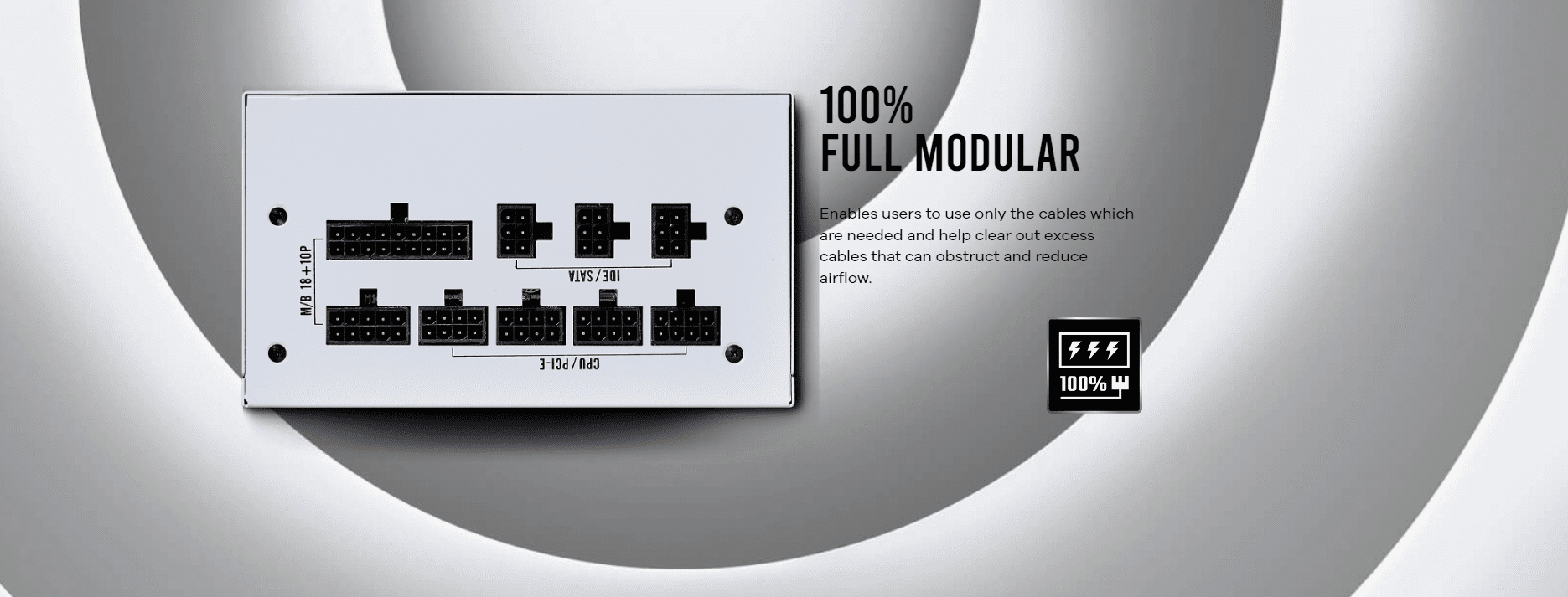 Antec NE850G Modular White Power Supply (PSU)