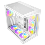 Antec C5 ARGB White Mid Tower PC Case | Panoramic Glass & 7 PWM Fans