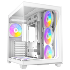 Antec C5 ARGB White Mid Tower PC Case | Panoramic Glass & 7 PWM Fans
