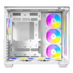 Antec C5 ARGB White Mid Tower PC Case | Panoramic Glass & 7 PWM Fans