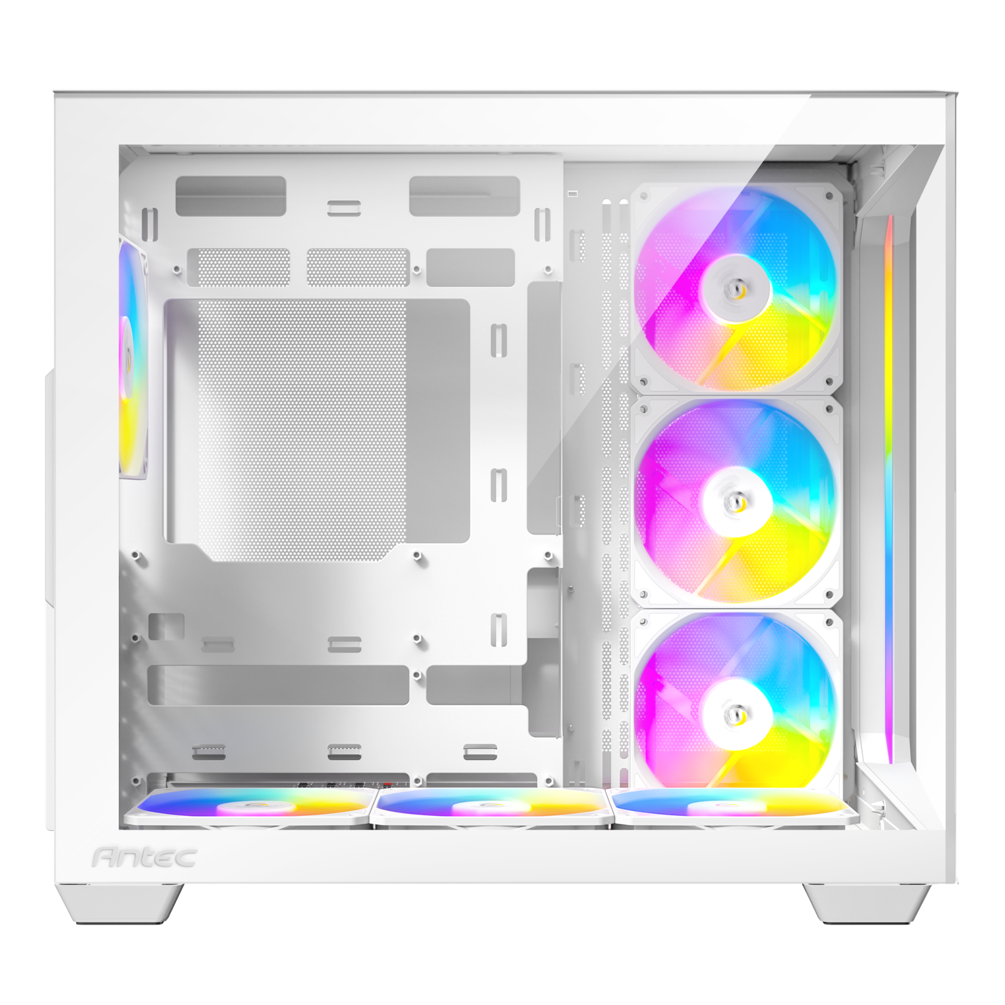 Antec C5 ARGB White Mid Tower PC Case | Panoramic Glass & 7 PWM Fans