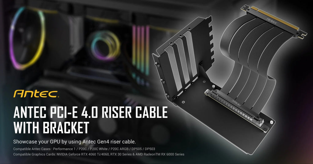 Antec PCI-E 4.0 Riser Cable with Bracket