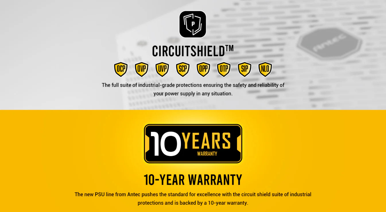 Antec NE1000G M White ATX 3.0 Power Supply (PSU)