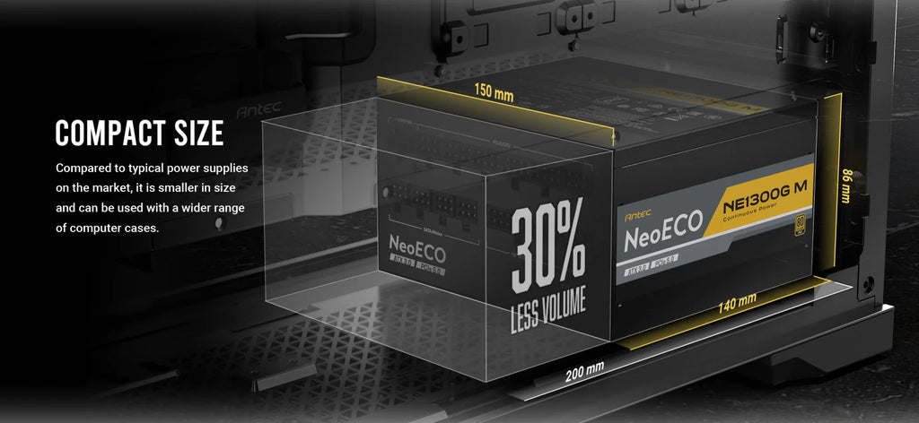 Antec NE1300G M ATX 3.0 Power Supply (PSU)