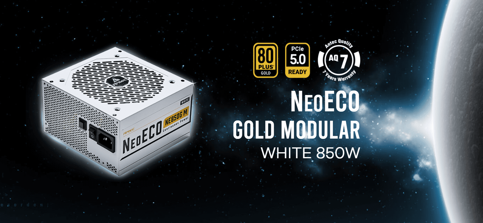 Antec NE850G Modular White Power Supply (PSU)