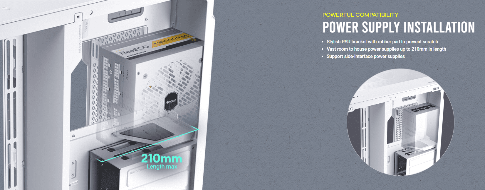 Antec C8 ARGB White - Constellation Series Case