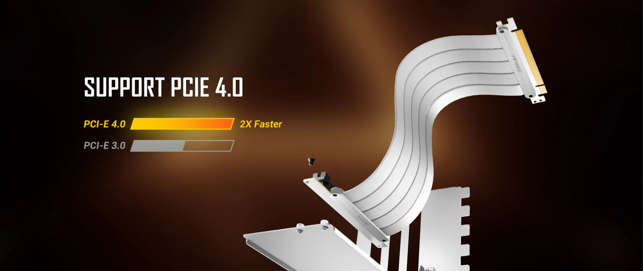 Antec PCI-E 4.0 Riser Cable with Bracket