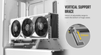 Antec Shift Vertical GPU Bracket with PCI-E 4.0 Riser Cable