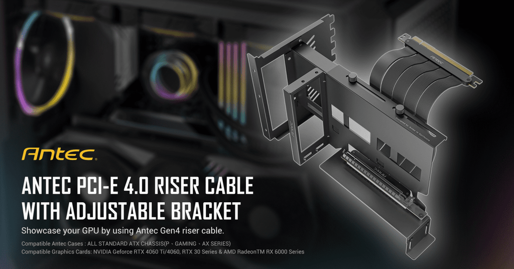 Antec PCIE 3.0 Adjustable verticle bracket PCIE 4.0 Cable Kit