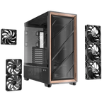 Six pre-installed high-performance PWM fans including PSU shroud reverse fans in the Antec FLUX PRO Black PC case