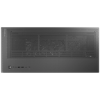 Top I/O panel with Type-C 10Gbps and CPU GPU temperature display switch on the Antec FLUX PRO Black