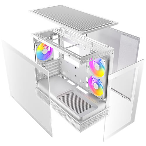 Antec C2M ARGB Micro-ATX Case | 270° Panoramic Glass View