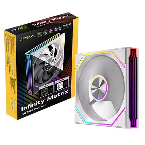 Antec Infinity Matrix 120 ARGB PWM Fan | Four-Sided Infinity Mirror