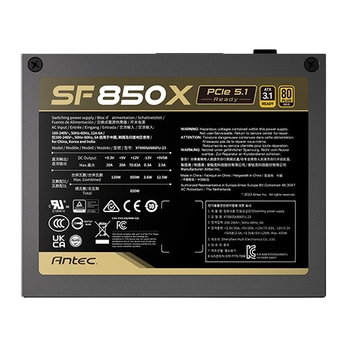 Antec SF850X Power Supply - Small Form Factor PSU