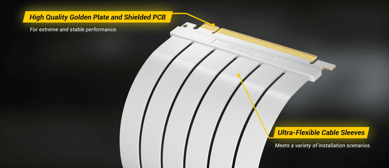 Antec RTX40 PCI-E 4.0 Riser Cable Vertical Bracket kit