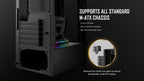 Antec Shift ARGB Vertical GPU Bracket with PCI-E 4.0 Riser Cable